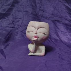 Plant Girl Flower Pot
