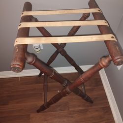 Folding table holder