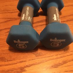 Bollinger Neoprene Dumbbells 5 lb. Pair