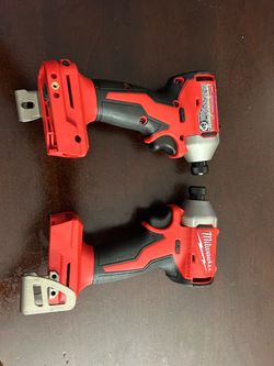 Milwaukee M18 Brushless 1/4” Compact Impact Driver $80 each