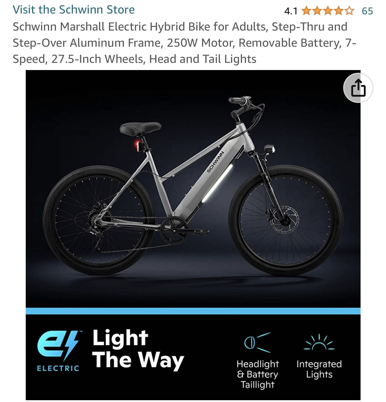 Schwinn electric cheap hybrid bike