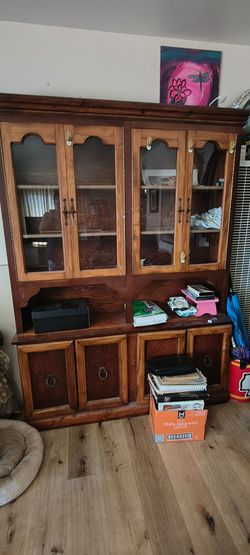 Light brown Hutch