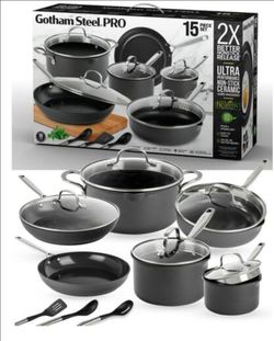 Gotham Steel Pro 12  kitchen cooking  piece set open box new !
