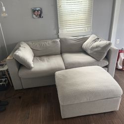 Free Couch With Storage Ottoman