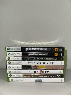 8 xbox 360 games including GTA 4
