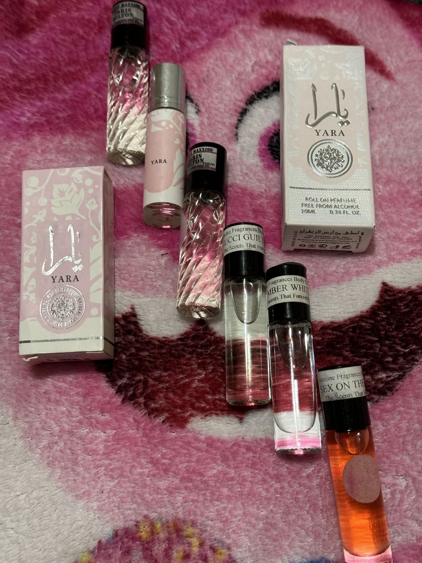 Yara,Gucci,parís Hilton ,sexy The Red  En Aceites Perfumes De Cartera 