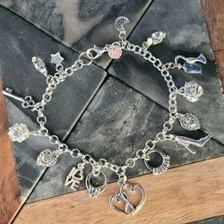 Wedding Theme Charm Bracelet Handmade