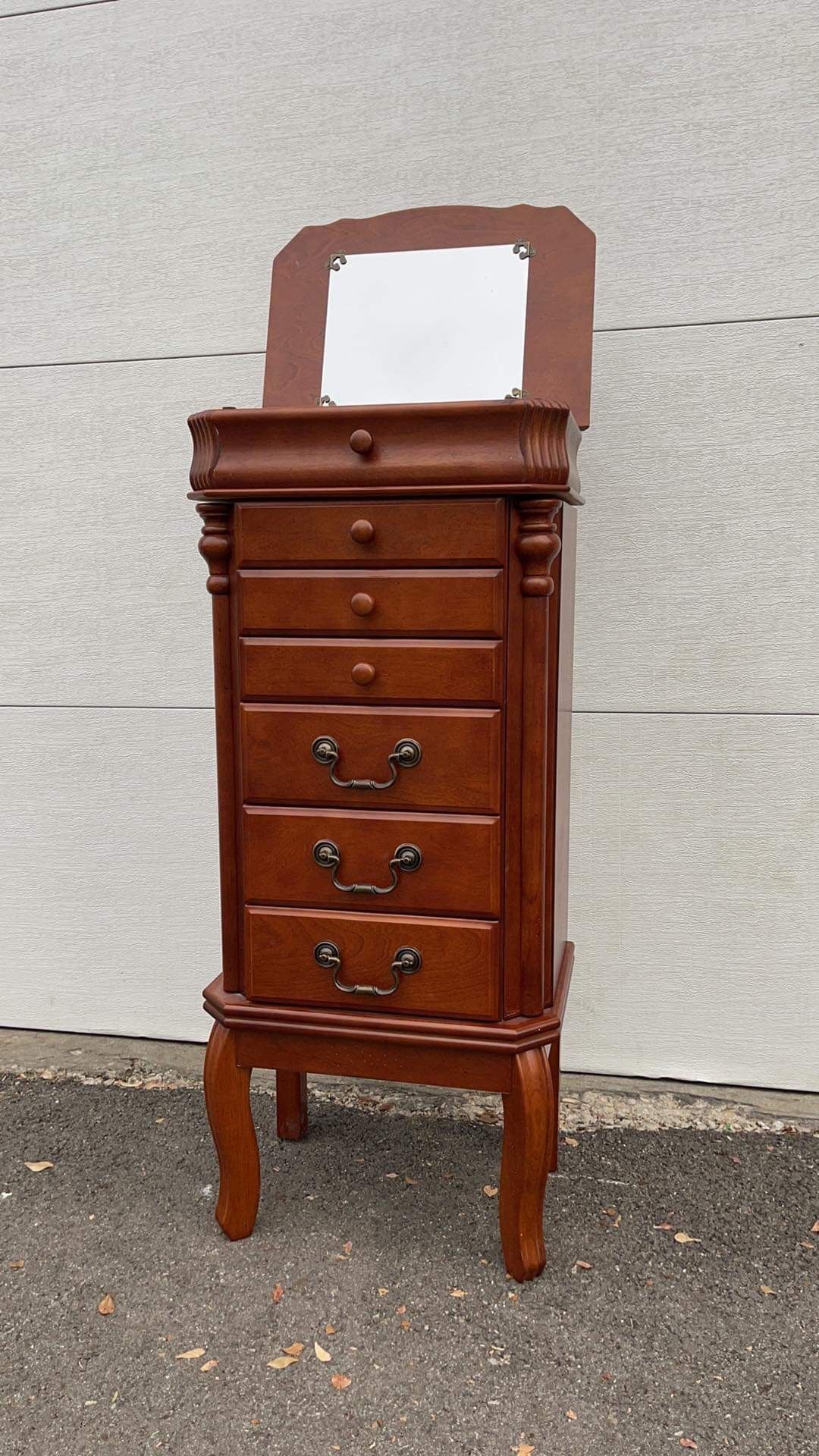 Jewellery armoire 18”w,41”h,13”d