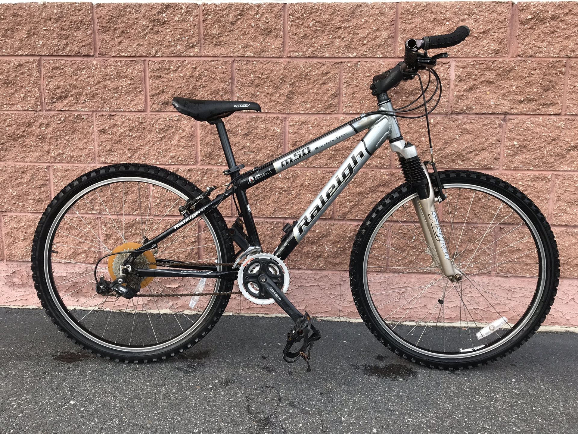 Silver Raleigh M50 Mountain Sport Mountain Bicycle for Sale in ...
