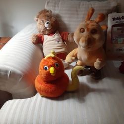 Original 1985 Teddy Ruxpin Bundle With Grubby And Fob