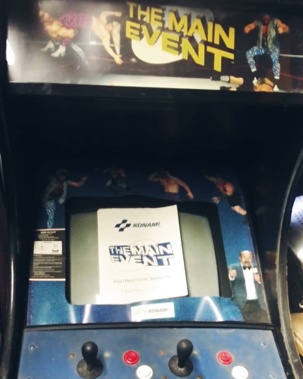 The Main Event Wrestling Arcade (Konami)(Rare 2 player cabinet)