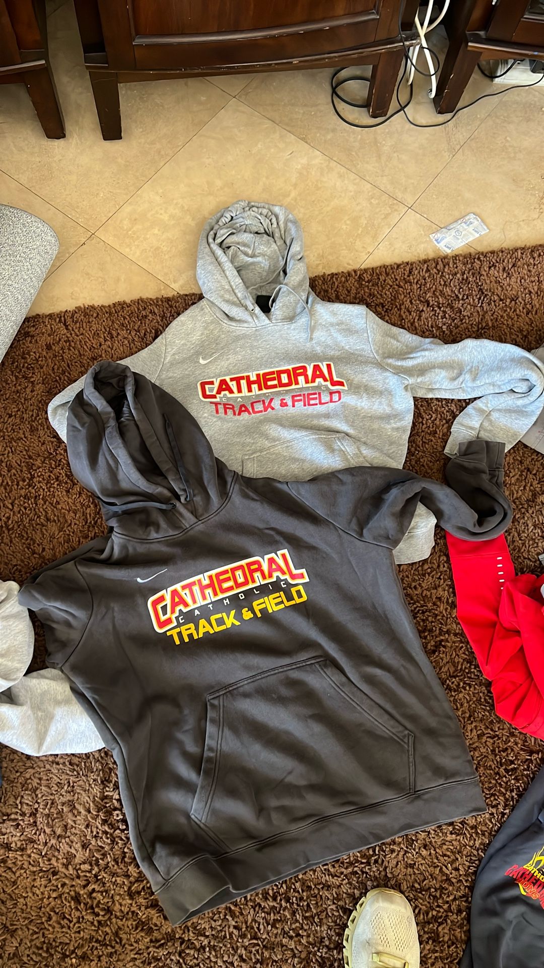 Women’s large Cathedral Catholic, high school track and field hoodies
