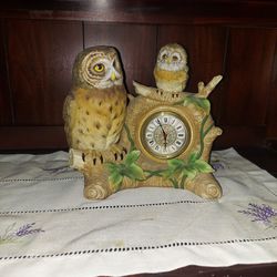 Vintage Landex Royal Craft Porcelain Table Clock
