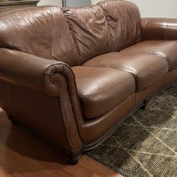 Leather Sofa And Chair