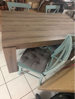 Table and 4 chairs