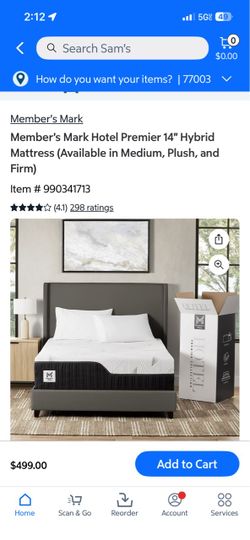 Members mark full size bed