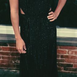 Adrianna Papell Art Deco Beaded Dress