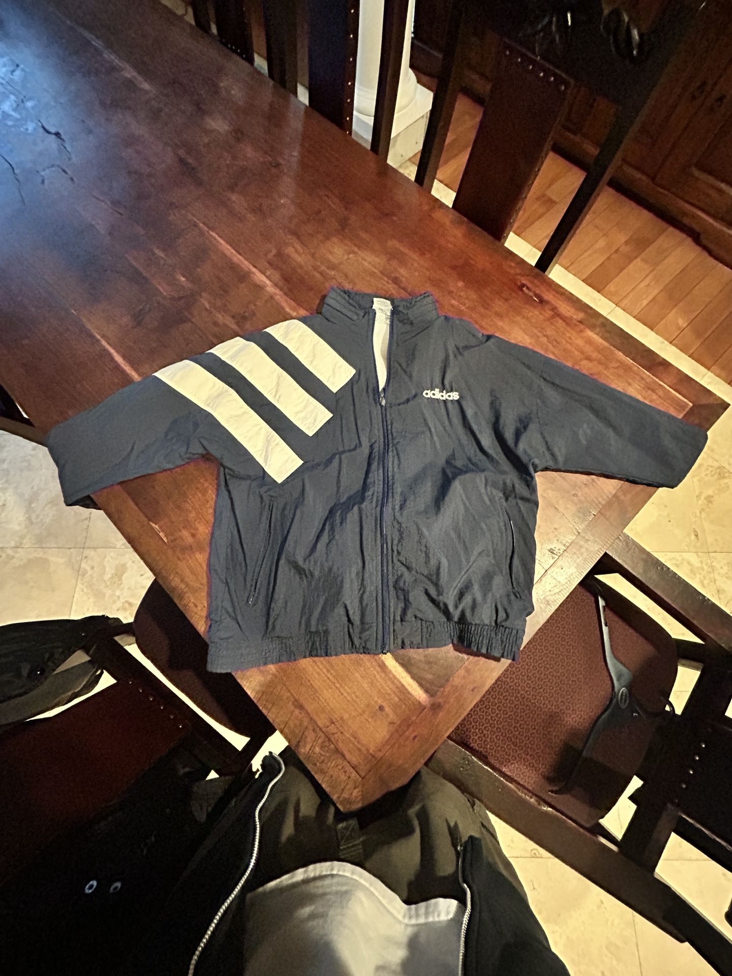 3 Stripe Adidas Windbreaker