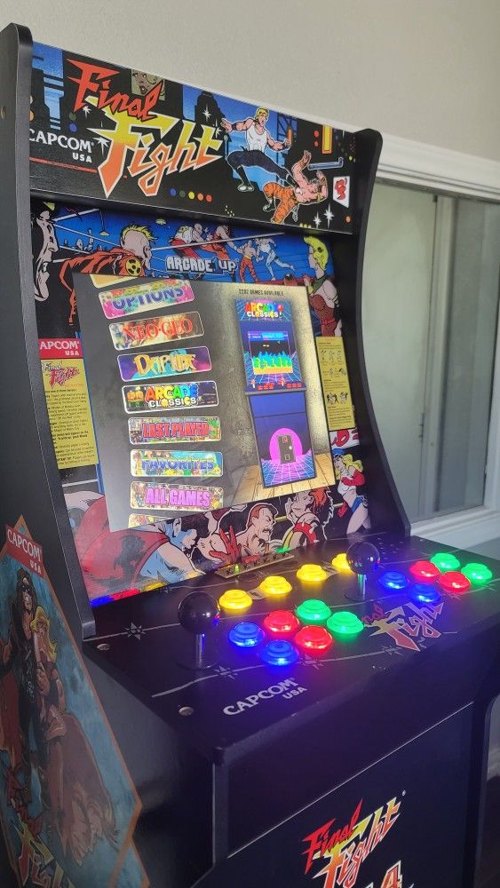 3,000 GAMES FINAL FIGHT ARCADE 1UP MACHINE