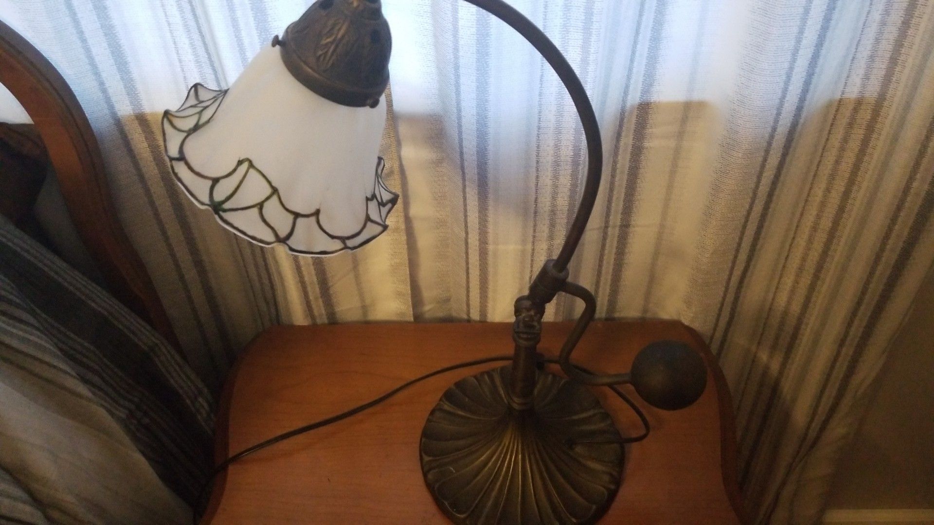 Vintage Original Globe Brass Lamp