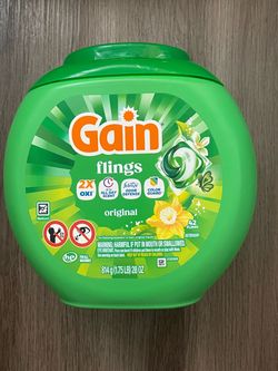 New! Gain Flings Original Laundry Detergent Pods 42 Count