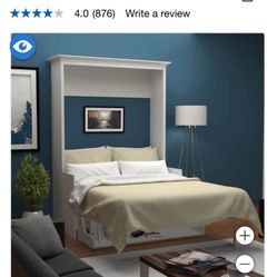 Bed & Room Porter Full Portrait Wall Bed with Desk