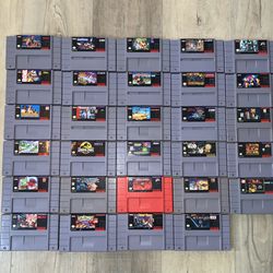 Super Nintendo Games Collection 29 SNES Games Lot