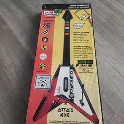 Playstation 2 PS2 The Simpsons Guitar Controller Otto's Axe