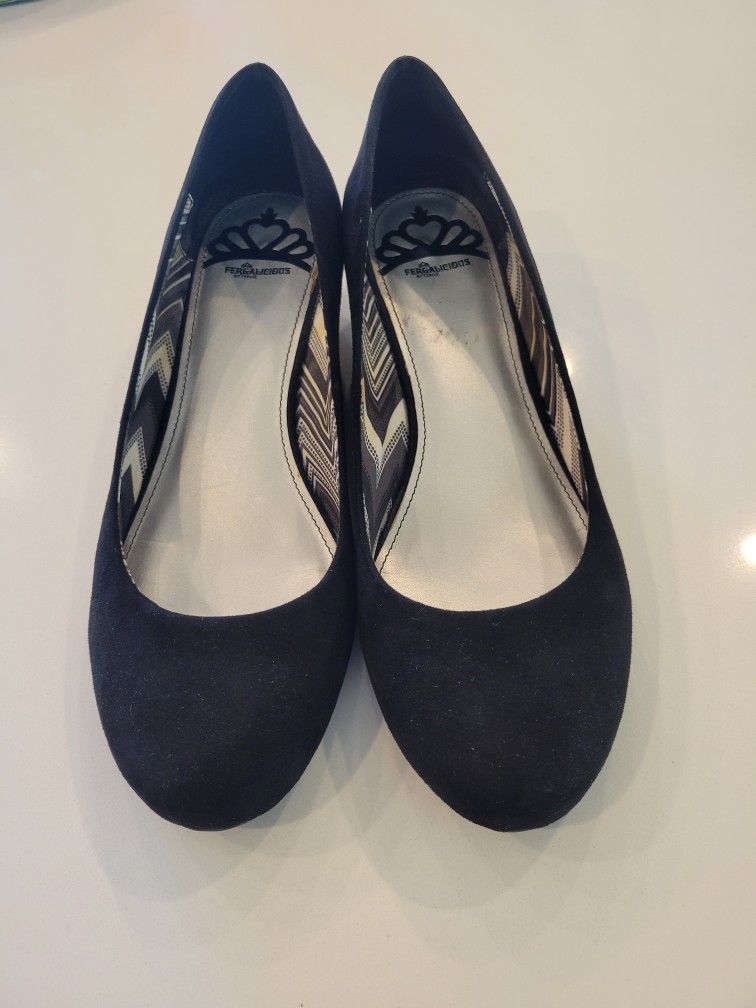 Black Wedge Shoes