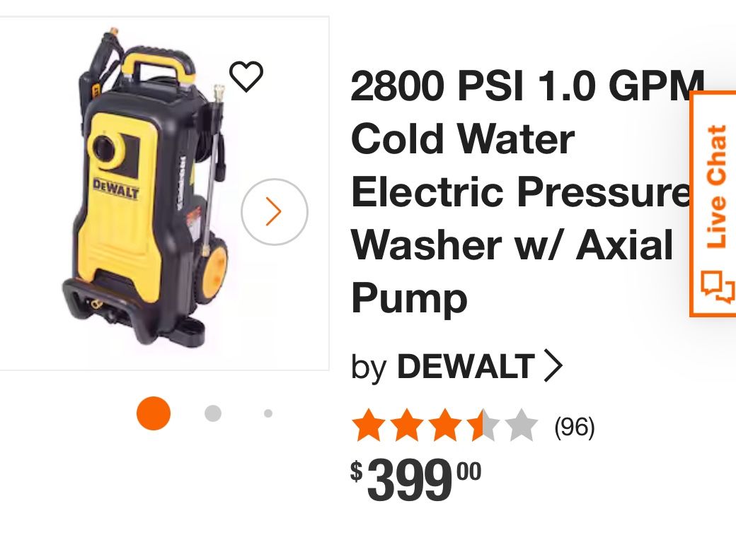 Presure Washer Dewalt Electric 2800!