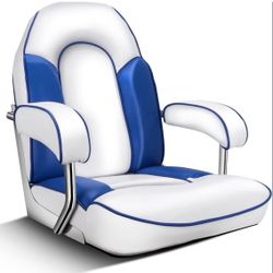 New Boat Captain's Chair from TeBaisea - Premium Fishing Seat, High Back with Armrests