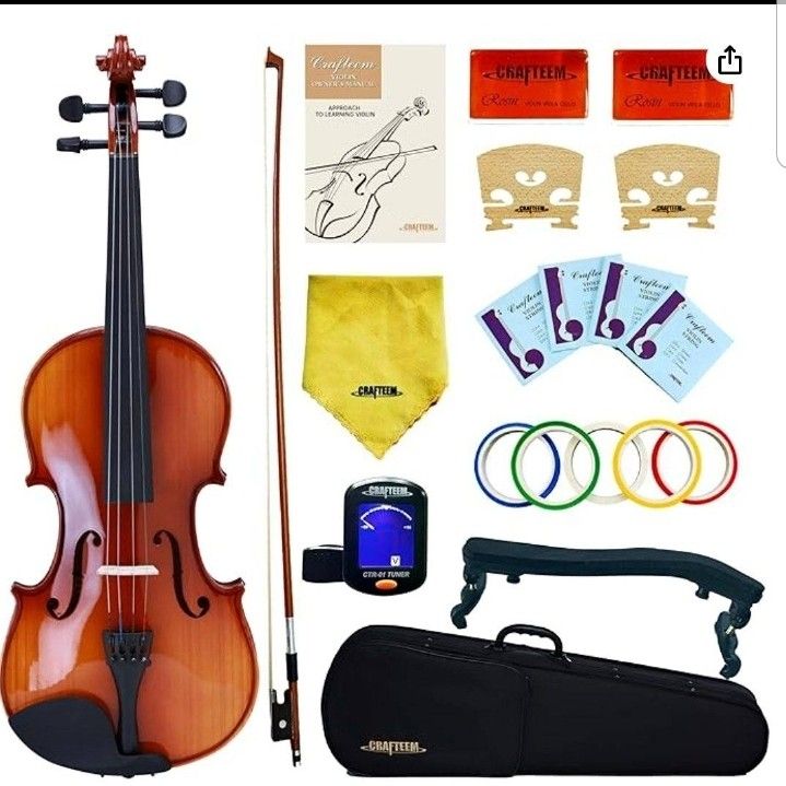 Spruce and Maple Solid Wood Violin Outfit for Beginner