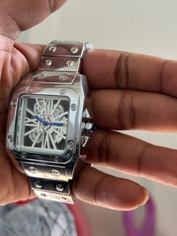 Santos De Cartier Skeleton Watch