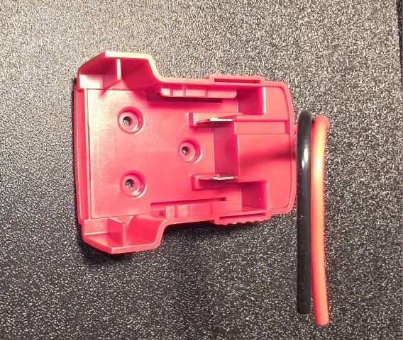 "Milw Red" 18 volt li-ion battery Adapter. Requires "Milw Red" 18v Battery