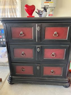 Wooden 2 Color Cabinet