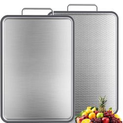 Double-Sided Stainless Steel Cutting Board