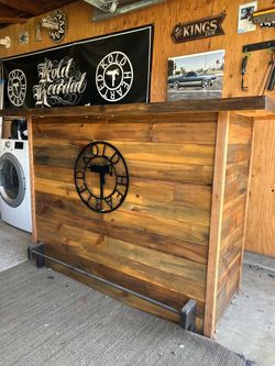 CUSTOM BAR AND BAR STOOLS