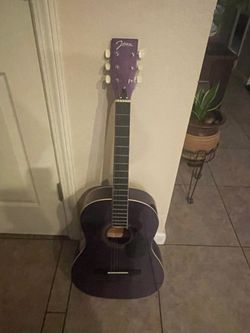 Johnson Acoustic Guitar Purple