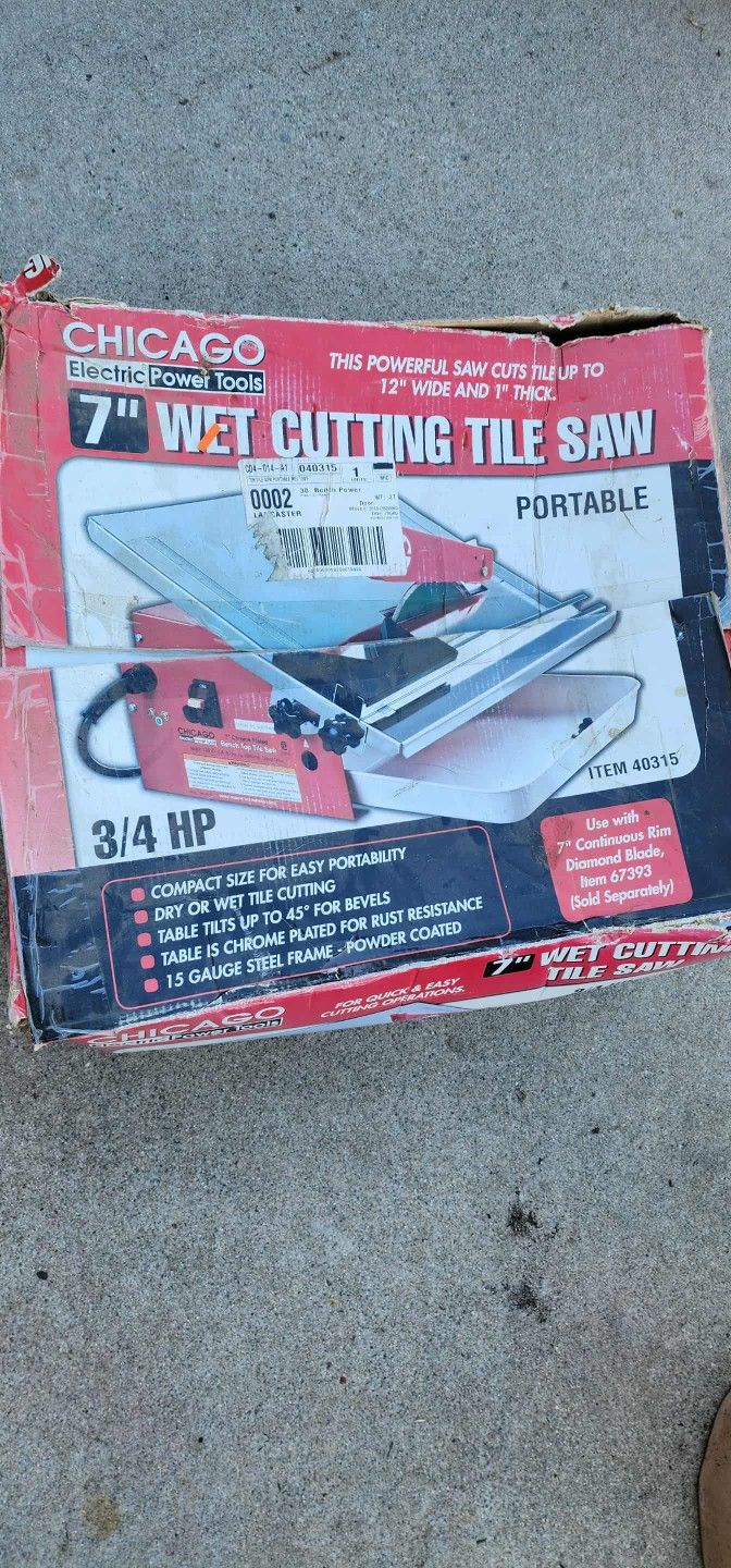 Wet Cutting Tile Saw