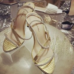 Women Gold High Heels 