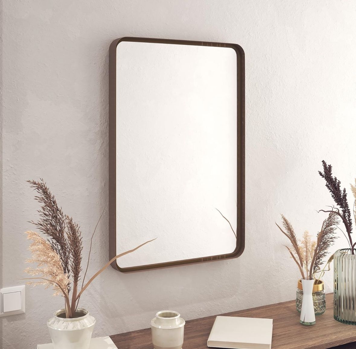 Bronze Rectangle Wall Mirror 20x30