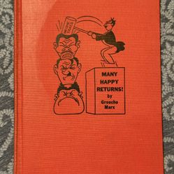 Vintage 1942 Groucho Marx Hardcover – Many Happy Returns