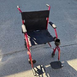Aluminum Light Weight Transport Wheelchair. "CHECK OUT MY PAGE FOR MORE DEALS "
