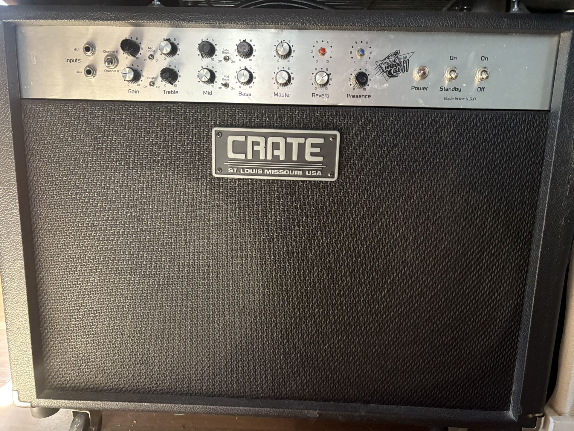 Crate 60 Watt Tube Amp-nearly New! $150
