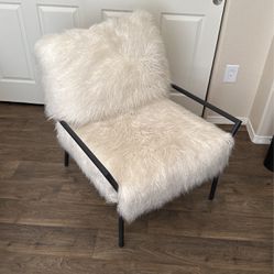 Fluffy White Chair