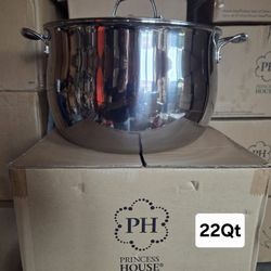 Olla De 22qt  De Acero Inoxidable  Tri-ply Princes Heritage 