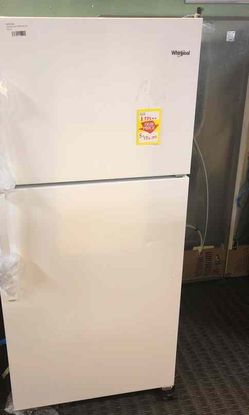 Whirlpool White Top Freezer Refrigerator 🔥 4SG6