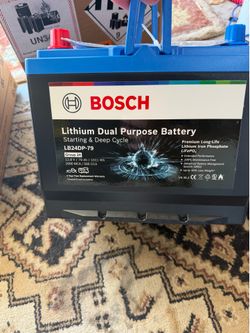 Bosch Premium Lithium Dual Purpose Battery RV / Marine Battery BCI No. 24 500 CCA 12 V
