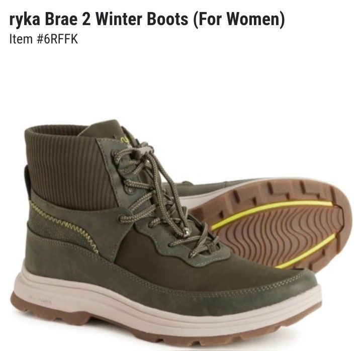 Ryka Brae 2 Winter Boots  WOMEN'S SIZE 8.5 M USA 
