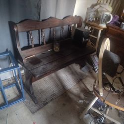 Wooden B****For Kitchen Table